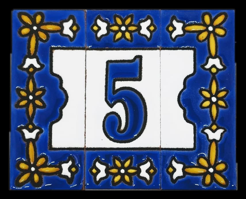 Letras y números Ceralisa, pieza 4